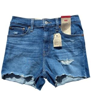 Levi's Women's Blue Denim Shorts
